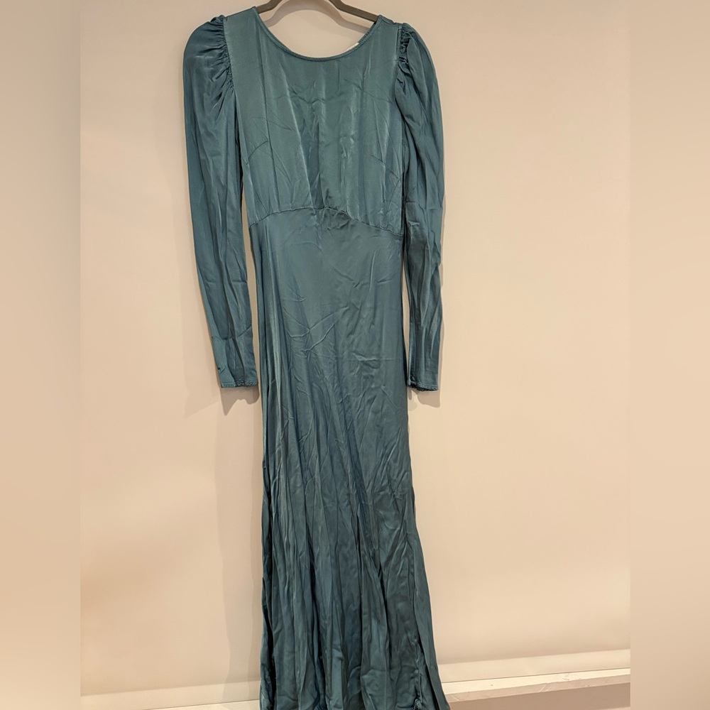 Ost Green Long Sleeve Gown for Wedding